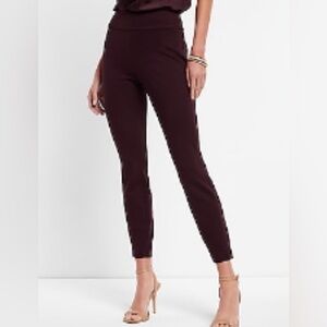 Express Women's Purple Columnist Ankle High Rise Skinny Pants M